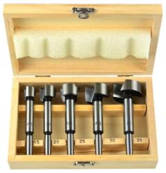  Fenékfúró, pánthelymaró, forstnerfúró készlet 5db / 15-35mm (Phm-5)