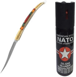 DEPOX Set spray cu piper si cutit model spaniol 15 cm, auto-aparare, 90 ml (0195)