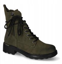 Jezzi 21BT35-4226 sötétzöld bokacsizma 36- méret (21BT35-4226)