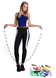 Vinex Ugrálókötél, gyöngyös, kék-fehér 300 cm - VINEX (SS_VSR-410-K_F)