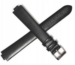 Jordan Kerr Fekete Bőr Hosszú Ragasztott Óraszíj Adriatica 9/18 mm ADR18.014 (ADR18.014.01)