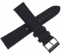 Nautica Fekete Varrott Bőr Sima Óraszíj Nautica A18721G 22 mm (PA18721G)