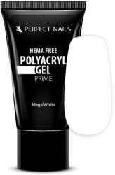 Perfect Nails PolyAcryl Gel Prime - Hema Free Tubusos Polygel - Mega White 30g - Perfect Nails (PNZ4124) - glow