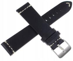 Tekla Fekete Ragasztott Bőr Óraszíj 22 mm Tekla GL11 (GL11.22)