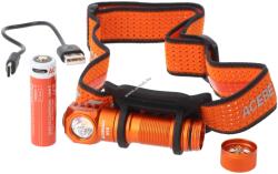 AccuCell AceBeam H16 LED fejlámpa 650 lumen 5000K 14500 Li-ion