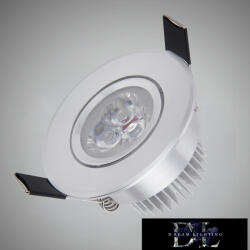 ELDLUX mini spot lámpatest 3w 4000k 270lm 30° IP20 ∅68×32mm ezüst (P-55-N)