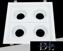 ELDLUX Süllyesztett spot lámpatest 4xGU10 fehér (P33-B4)