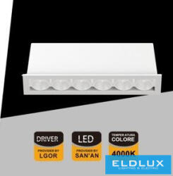 ELDLUX süllyesztett spot lámpa 11W 864lm 4000k 24° IP20 132x31mm fehér (XTD-6-BN)