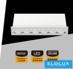 ELDLUX süllyesztett spot lámpa 11W 786lm 6000k 24° IP20 132x31mm fehér (XTD-6-BF)