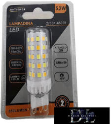 ELDLUX UNIVERSO G9 LED izzó 64D 5.2w 650lm CCT (G9-04-03C)