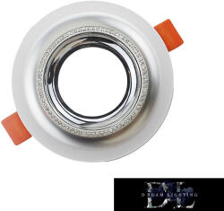 ELDLUX süllyesztett spot lámpatest GU10 Max 60w fehér/króm (P25-A)