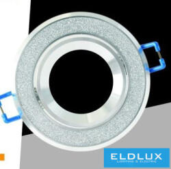ELDLUX Süllyesztett lámpatest 1xPAR16 foglalat nélkül IP20 Króm/Ezüst D86x26mm Kivágás: D72mm (P8-A)