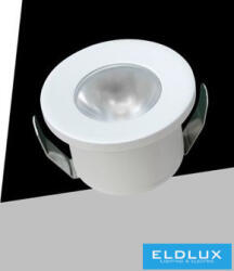 ELDLUX Mini spot lámpatest 1w piros 80lm 30° IP20 Fehér D31x22mm kivágás: D25mm (P-31-1BR)
