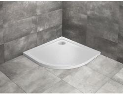 Radaway Doros Stone A íves zuhanytálca 90x90 fekete, ajándék szifonnal (SDRA9090-01-54S)