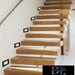 ELDLUX süllyesztett LED lámpatest PIR 1.3w 25lm 3000k 3m-120°-45sec IP20 fekete (XGGYD-001NC)