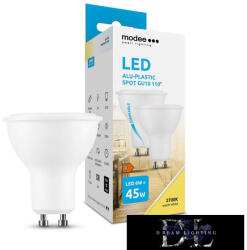 Modee LED Izzó Spot Alu-Plastic 6W GU10 110° 2700K (550 lumen) dimm. 2db/doboz (ML-GU10P2700K6WDB2)