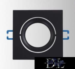 ELDLUX Süllyesztett spot lámpatest 1xMR16 fekete 82x82x20mm/∅75mm (P20-N)