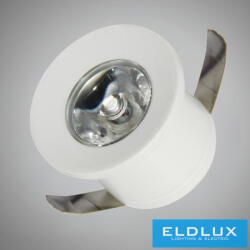 ELDLUX mini spot lámpatest 1w 3000k 100lm 30° IP20 ∅31×22mm fehér (P-31-1BC)