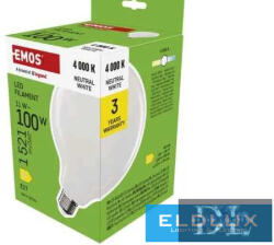 EMOS LED izzó Filament G125 E27 11W(100W) 1521lm Természetes fehér (ZF2D63)