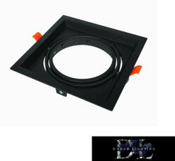ELDLUX Süllyesztett spot keret 1*AR111 fekete 175x175mm / kivágás 160x160mm (P-AR111-N1)