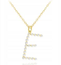 Ezüst Aranyozott Nyaklánc Minet E Betű Gyöngy (JMAS710EGN45)