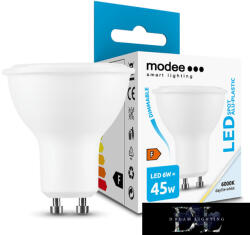 Modee LED Izzó Spot Alu-Plastic 6W GU10 110° 6000K (550 lumen) dimm. ERP (ML-GU10P6000K6WDN)