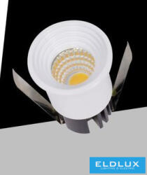 ELDLUX Mini spot lámpatest 3w 4000k 300lm 30° IP20 Fehér D35x47mm kivágás: D28mm (P-29-BN)