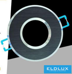 ELDLUX Vizzáró süllyesztett lámpatest 1xPAR16 foglalat nélkül IP44 Fekete D85x32mm Kivágás: D65mm (P4-N)