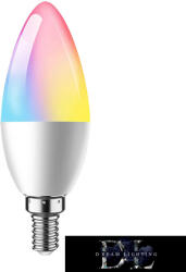 ELDLUX Smart Home WiFi-s izzó C37 E14 4.5w 450lm RGB+CCT (WC371445)