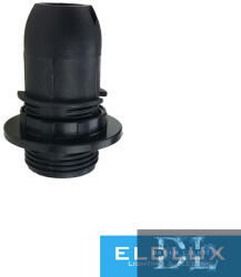 ELDLUX K314C E14 foglalat gyűrűvel fekete (K314CB)