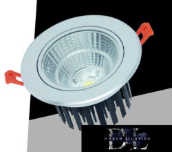 ELDLUX LED süllyestett lámpa 12w 1080lm 4000K 24° D110x73mm Kivágás: D90mm IP20 alumínium (P-90-N)