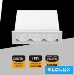 ELDLUX süllyesztett spot lámpa 6W 360lm 6000k 24° IP20 69x31mm fehér (XTD-3-BF)