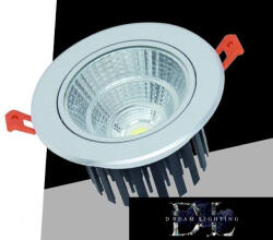 ELDLUX LED süllyestett lámpa 12w 1080lm 6500K 24° D110x73mm Kivágás: D90mm IP20 alumínium (P-90-F)