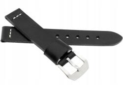 JVD Fekete Bőr Óraszíj 22 mm Jvd R41101 (R41101-22)