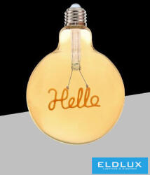 ELDLUX UNIVERSO Filamentes design LED izzó - Hello G125 4w 320lm 2500k D125x175mm (G125-HELLO)