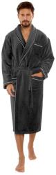 De Lafense Manuele nedvszívó férfi fürdőköpeny, sötétszürke, 4XL
