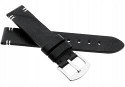 JVD Fekete Bőr Óraszíj 22 mm Jvd R41801- (R41801-22)