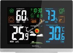 Technoline WS 6462 időjárásállomás DCF-77 színes LCD háttérvilágítás 3 külső érzékelő