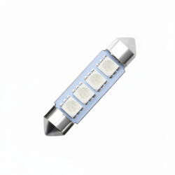  LED izzó 24V szofita 41mm kék