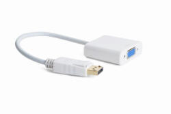 Gembird DisplayPort / VGA D-sub adapter kábel 0.2m fehér Gembird (A-DPM-VGAF-02-W)