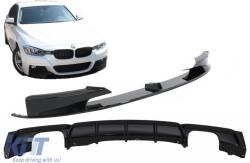 KITT Első lökhárító spoiler hátsó diffúzorral BMW 3 F30 F31 (2011-től) modellekhez, M Performance Dizájn, fekete (CORDBMF30MPDOBBS)