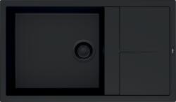 Elleci - Mosogatótálca Unico 410 K86 Black fekete tartozékokkal (LKU41086BKM)