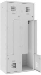  Sul 42 W "Z" ajtós öltözőszekrény (4 ajtós, lábazaton)