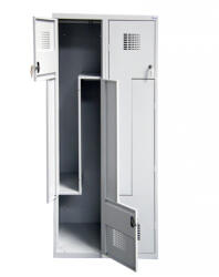  Sul 32 W "Z" ajtós öltözőszekrény (4 ajtós, lábazaton)