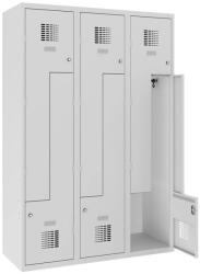  Sul 43 W "Z" ajtós öltözőszekrény (6 ajtós, lábazaton)