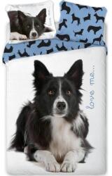 Kutyás Border collie ágynemű (love me)
