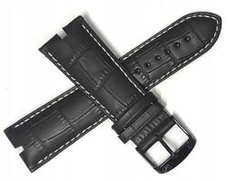 Jordan Kerr Fekete Bőr Óraszíj Adriatica A1112 26 mm Krokodil Kivágás (ADR26.004.01B)