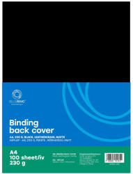 BLUERING Hátlap, A4, 230 g. bőrhatású 100 db/csomag, Bluering® fekete (HAT230GFEBORHAT)