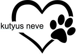 matrica. shop Szív és tappancs, a kutyusod nevével autómatrica