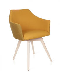 Antares Scaun Ravenna galben , scaun modern pentru living, dining E i spatii profesionale (Ravenna-vim108/vis008)